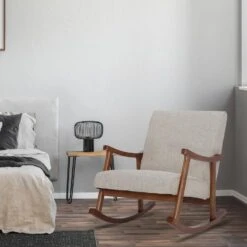 CLP Schommelstoel Morelia Stof - Creme -Leen Bakker Winkel 308b8022b1a64b339800db5236cd8c87