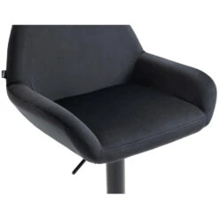 CLP Set Van 2 Barkruk Braga Zwart Frame - Fluweel - Zwart -Leen Bakker Winkel 310417be301c4870a55ff0da55999589