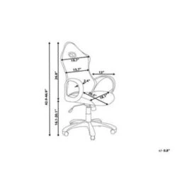 Beliani Bureaustoel ICHAIR - Blauw Polyester 8 Beliani Bureaustoel ICHAIR - Blauw Polyester -Leen Bakker Winkel 313ef94026f64c95820b16a2c7ef39d5