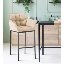 CLP Barkruk Damaso Zwart Frame - Stof - Creme 11 CLP Barkruk Damaso Zwart Frame - Stof - Creme -Leen Bakker Winkel 3373407aee024a99837801bea9090995