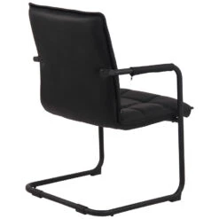 CLP Eetkamerstoel Gandia Zwart Frame - Echt Leer - Zwart -Leen Bakker Winkel 3415e3a99aa6470bbde07caa3a914dcc