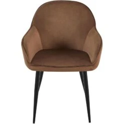 CLP Set Van 2 Eetkamerstoel Boise Zwart Frame - Fluweel - Bruin 12 CLP Set Van 2 Eetkamerstoel Boise Zwart Frame - Fluweel - Bruin -Leen Bakker Winkel 34453666c44243eaa3bacb988cffaa32