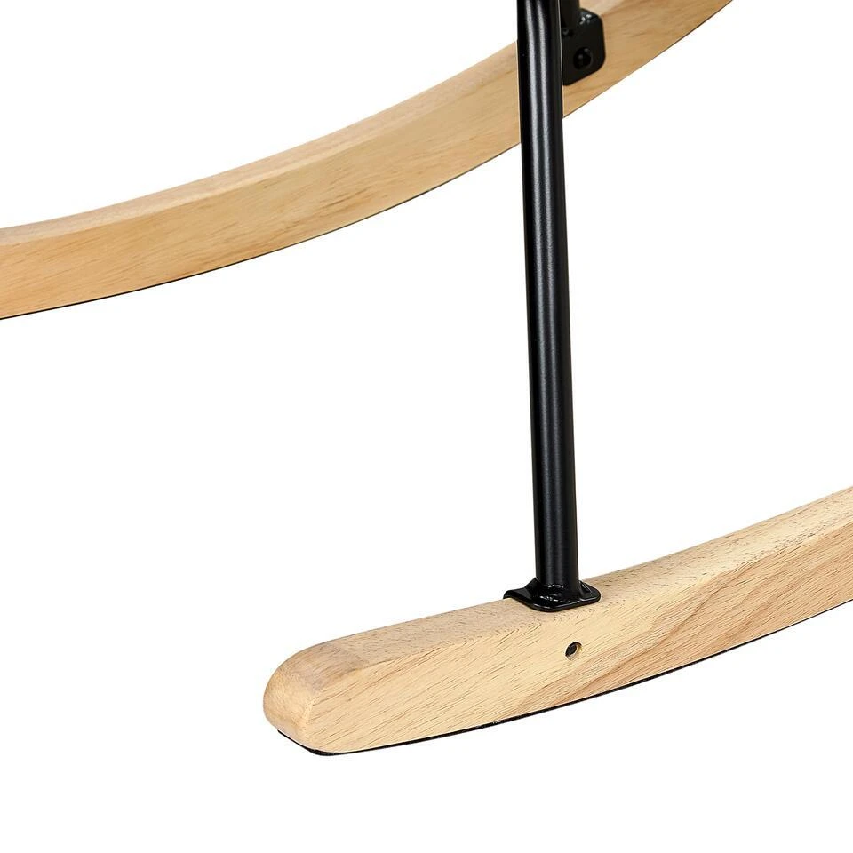 OULU - Schommelstoel - Beige - Polyester 10 OULU - Schommelstoel - Beige - Polyester - Afbeelding 8