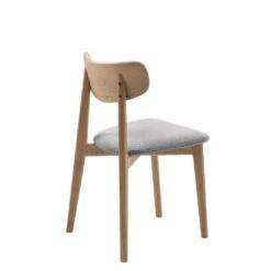 Nordic Home - Elim Eetkamerstoel Bouclé - Grijs -Leen Bakker Winkel 34fbb31b86464725bdd7bf74e9211ab2