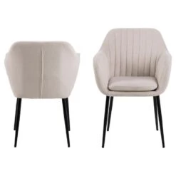 Eetkamerstoel - Lichtgrijs - Stof - Zithoogte 49cm - Fiska -Leen Bakker Winkel 386be796fc7e446db93b9c62035197d3