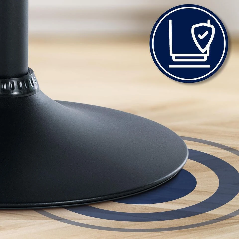 CLP Barkruk Laurel Zwart Frame - Stof - Bruin 7 CLP Barkruk Laurel Zwart Frame - Stof - Bruin - Afbeelding 5