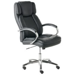 HONOR - Bureaustoel - Zwart - Kunstleer -Leen Bakker Winkel 38fa909e5d29456e896e0f4cee63e8c0