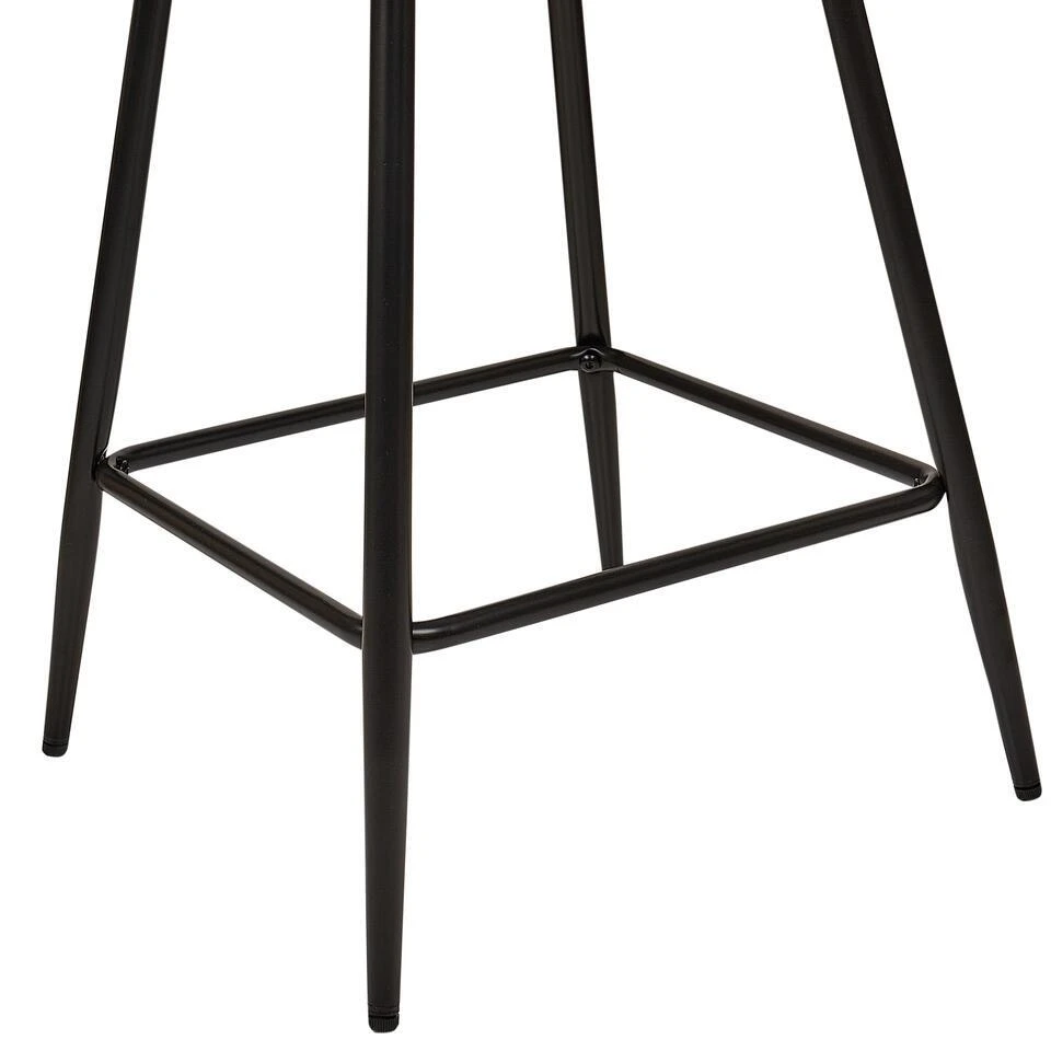 SANILAC - Barkruk Set Van 2 - Oranje - Fluweel 10 SANILAC - Barkruk Set Van 2 - Oranje - Fluweel - Afbeelding 8