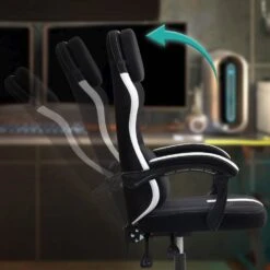 CLP Bureaustoel Miltona Zwart Frame - Stof - Zwart/wit 12 CLP Bureaustoel Miltona Zwart Frame - Stof - Zwart/wit -Leen Bakker Winkel 3af3ff0d21de443896514b145b2bb61a