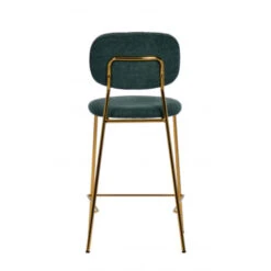 Giga Meubel Barstoel Groen - Goud - Stof/Metaal - 48x55x96cm - Jin -Leen Bakker Winkel 3b92b54580234117aae57f37c702c648