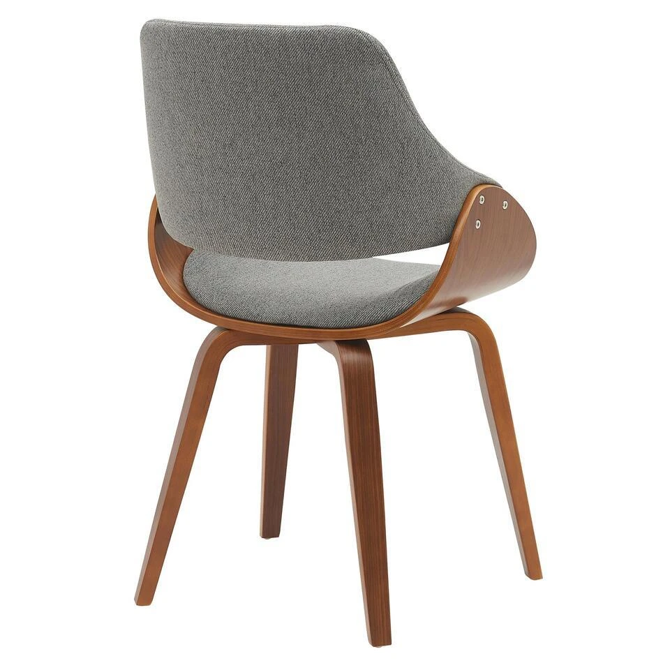 CLP Eetkamerstoel Vangale Walnoot Frame - Stof - Walnoot/donkergrijs 7 CLP Eetkamerstoel Vangale Walnoot Frame - Stof - Walnoot/donkergrijs - Afbeelding 5