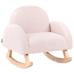 HUG - Schommelstoel Voor Kinderen - Pastelroze - Bouclé 16 HUG - Schommelstoel Voor Kinderen - Pastelroze - Bouclé -Leen Bakker Winkel 3dfca71845fb4baa9c19006eaa981e7c