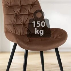 CLP Eetkamerstoel Rossford Zwart Frame - Fluweel - Bruin 12 CLP Eetkamerstoel Rossford Zwart Frame - Fluweel - Bruin -Leen Bakker Winkel 3e56f442cd6d4c1fa4593625b923f715