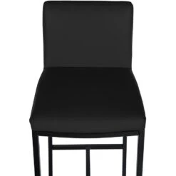 CLP Barkruk Freeport Zwart Frame - Kunstleer - Zwart -Leen Bakker Winkel 3eedee2dec7c4c73829b78ca4e4590a3