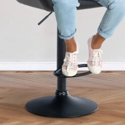 CLP Set Van 2 Barkruk Braga Zwart Frame - Fluweel - Zwart -Leen Bakker Winkel 40b1c9cba33b4995a175117d8c14fe77