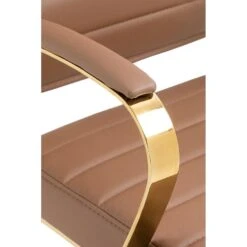 CLP Bureaustoel Havanna Goud Frame - Kunstleer - Licht Bruin 16 CLP Bureaustoel Havanna Goud Frame - Kunstleer - Licht Bruin -Leen Bakker Winkel 41cc2e5e1f1244879794cb0094c804b2