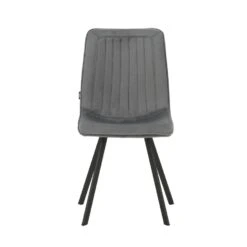 Eetkamerstoel Jimmy Velvet Antraciet - Stof - Grijs -Leen Bakker Winkel 42b34a2f12994377bcb8af1b5bbd7c16