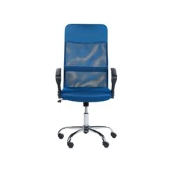 Beliani Bureaustoel DESIGN - Blauw Mesh -Leen Bakker Winkel 4442f47289584c018393472fe9748af6