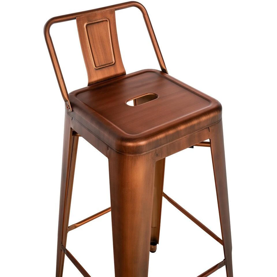 CLP Barkruk Mason Natura Frame - Metaal - Koper 5 CLP Barkruk Mason Natura Frame - Metaal - Koper - Afbeelding 3