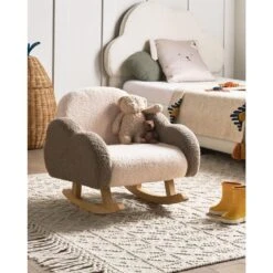 SKARE - Schommelstoel Voor Kinderen - Beige - Bouclé -Leen Bakker Winkel 46e79c57cc3b40898617d56c0ee10db0