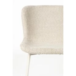 Eetkamerstoel Stof/Textiel - Off White - Zitdiepte 48cm - Set Van 2 -Leen Bakker Winkel 471ae782405241088e14259fa7d459c8