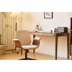 Bureaustoel Van Beige Stof Met Metalen Onderstel -Leen Bakker Winkel 482dab44b35340b3aeb81b65f47ede8c