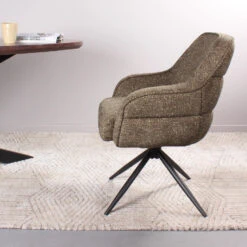 DS4U - Loisa Armstoel Terugdraai - Groen -Leen Bakker Winkel 4902bb3e99b2436d8a5d8f14db06ca2a