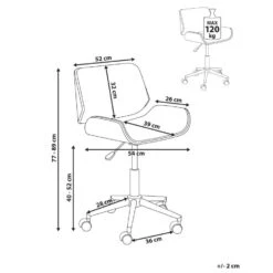 TOTOWA - Bureaustoel - Donkerhout/Zwart - Kunstleer -Leen Bakker Winkel 49d0c7dfa56446e2b34638b4681269a4