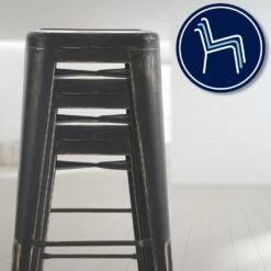 CLP Set Van 4 Barkruk Joshua Metaal - Zwart/goud -Leen Bakker Winkel 4adfd98b762044118c0921900f2bdc66