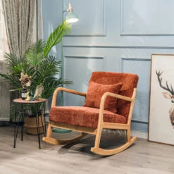 Schommelstoel Van Massief Hout En Terracotta Stof 11 Schommelstoel Van Massief Hout En Terracotta Stof -Leen Bakker Winkel 4c03918a34214e67867f079b2482b49b