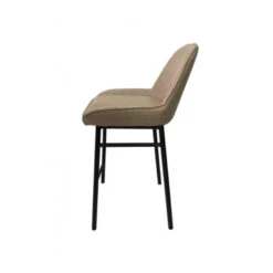 Giga Meubel Barstoel Taupe Boucle - Metaal - 53.5x52x94cm - Joëlle -Leen Bakker Winkel 4c4b14fdbc6848138b116df1d0ff6387