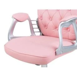 Beliani Bureaustoel PRINCESS - Roze Kunstleer -Leen Bakker Winkel 4d0563445e0148c38f7dc44dcb0cf6da