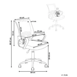 SOLID - Bureaustoel - Zwart - Polyester 16 SOLID - Bureaustoel - Zwart - Polyester -Leen Bakker Winkel 4dafa993a5964ecda18581ec2aa2faa8 1