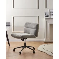 CATLIN - Bureaustoel - Lichtgrijs - Bouclé 13 CATLIN - Bureaustoel - Lichtgrijs - Bouclé -Leen Bakker Winkel 4ef3501fbd574014a50ad864b713d675