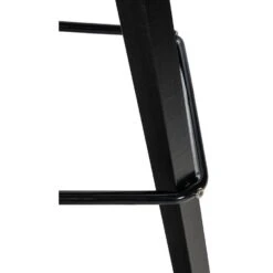 CLP Barkruk Corbin Zwart Frame - Stof - Blauw -Leen Bakker Winkel 4f2aba288b6644e89200d48b3618ed32