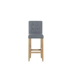 Beliani Barkruk MADISON - Grijs Polyester -Leen Bakker Winkel 50ae5e9d20d940b88410e94bdb6885d9