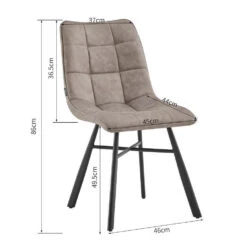 Furnihaus Eetkamerstoel Dexx - Taupe - Set Van 2 -Leen Bakker Winkel 51a59444596447a69c903a379ffaeeee