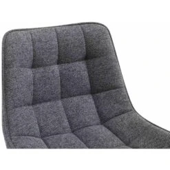 CLP Barkruk Dartford Mat Zwart Frame - Stof - Donkergrijs -Leen Bakker Winkel 51f3b852e9144754969636d3dbb5a359