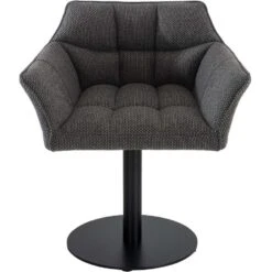 CLP Lounger Damaso Zwart Frame - Stof - Titanium Grijs -Leen Bakker Winkel 55cb00a8e04343beb0389c230861982f