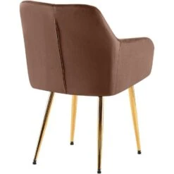CLP Set Van 2 Eetkamerstoel Monett Goud Frame - Fluweel - Bruin 15 CLP Set Van 2 Eetkamerstoel Monett Goud Frame - Fluweel - Bruin -Leen Bakker Winkel 569ce8f411154610a264d8eca8152b98