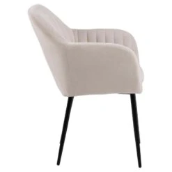 Eetkamerstoel - Lichtgrijs - Stof - Zithoogte 49cm - Fiska -Leen Bakker Winkel 5718013b51db4a4d82c15791bb68d90c