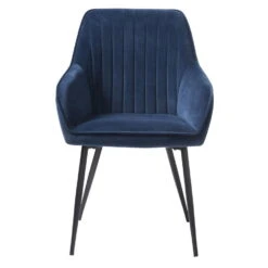 Eetkamerstoel Blauw Velvet - Nolan Stripe - Set Van 2 -Leen Bakker Winkel 58d9506a14224466937df419631035d9