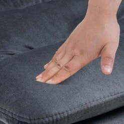 CLP Barkruk Damar Zwart Frame - Fluweel - Donkergrijs -Leen Bakker Winkel 58e4a70834844912b4111776832b98b7