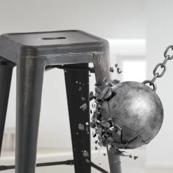 CLP Set Van 4 Barkruk Joshua Metaal - Zwart/goud -Leen Bakker Winkel 5ddd0eb245c742c999e44b024db6524c