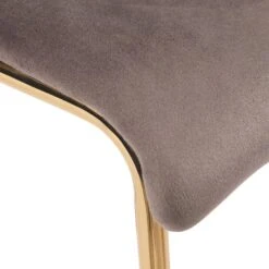 CLP Barkruk Hoover Goud Frame - Fluweel - Bruin -Leen Bakker Winkel 5dfd67fb959a4c38b125d2fd10a14a52