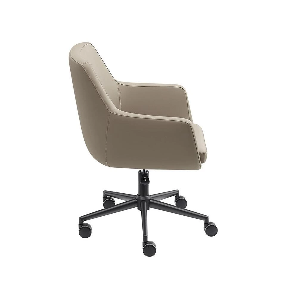 Bureaustoel/Eetkamerstoel Volos - Taupe - PU-leer 7 Bureaustoel/Eetkamerstoel Volos - Taupe - PU-leer - Afbeelding 5