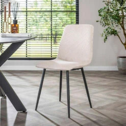 Fraaai - Kurt Eetkamerstoel Rib - Gebroken Wit -Leen Bakker Winkel 5ea97c1b1fc742f8b54d976616874bbe