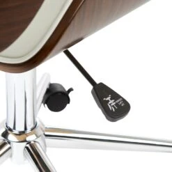 TOTOWA - Bureaustoel - Donkerhout/Zwart - Kunstleer -Leen Bakker Winkel 5f7fb65e1277411399f61a3b87113498