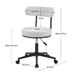 Bureaustoel Met Witte Lussen Met Metalen Basis -Leen Bakker Winkel 5fb1e972f32844a69e9d64998ffdce6b