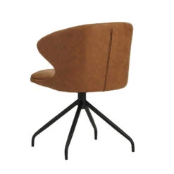 Draaibare Eetkamerstoel Eloi Cognac - Stof - Bruin -Leen Bakker Winkel 5fd186628f5a41988258fd48a20a518c